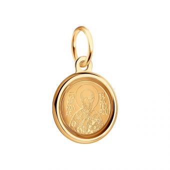 Anhänger mit Emaille und Gravur "Heiliger Erzbischof Nikolaus der Wundertäter“ | Kaufbei Schmuck