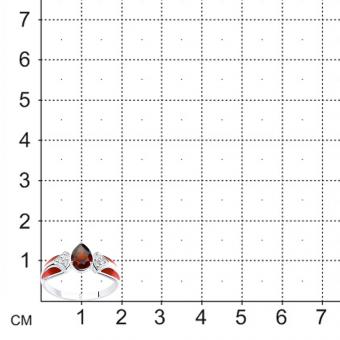 Damenring mit Grant, Zirkonia und Emaille | Kaufbei Schmuck