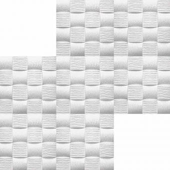 Marbet Deckenplatten Welle2 weiß, 50x50cm