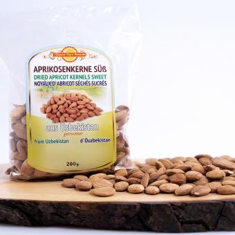 Aprikosenkerne süß, getrocknet, 200 g