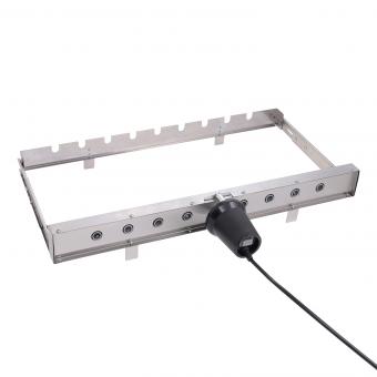 SANIN Grillaufsatz für 9 Spieße mit Elektromotor und Grillfön