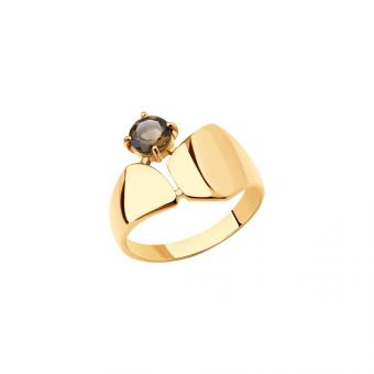 SET Ladies ring in 925 silver with smoke topaz + earrings in 925 silver with smoke topaz | Kaufbei Jewelry