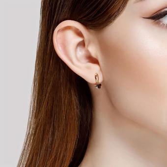 Sokolov Серьги из красного золота 585 пробы с гранатами