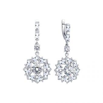 Sokolov Ohrhänger aus 925 Silber mit Zirkonia