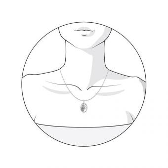 Sokolov Подвеска из серебра 925 пробы с лазерной обработкой "Икона Божьей Матери, Семистрельная"