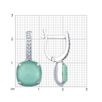 Sokolov Ohrringe aus 925 Silber mit Kristallen und Zirkonia