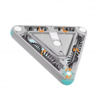 SwiftSweep - Cordless electric broom with 4 interchangeable brushes for corners &amp; surfaces