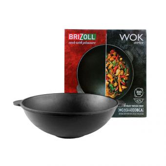BriZoll Wok aus hochwertigem Gusseisen