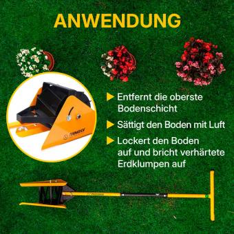 TORNADICA Wurzelentferner innovative Mini-Version des Culti-Weeders