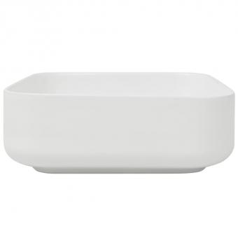 Waschbecken Quadratisch Keramik Weiß 39x39x13,5 cm