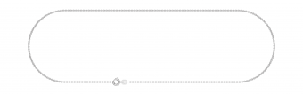 Necklace anchor round chain width 1.5mm