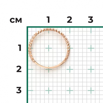 Damenring, Russisches Rotgold 585, mit Zirkonia