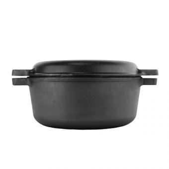BriZoll cast iron saucepan with lid