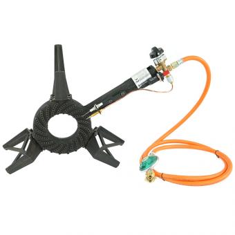 3 - Fuß Hockerkocher mit Zündsicherung & Piezozünder 50 mbar