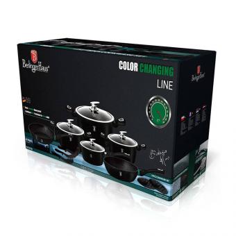 Berlinger Haus Набор посуды из 15 предметов из нержавеющей стали в черном цвете