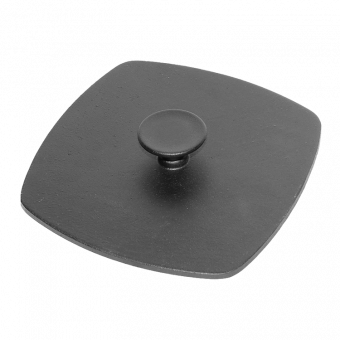 Квадратная крышка-пресс Ø 22 см из чугуна