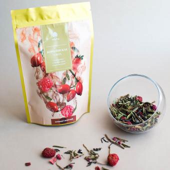 Sagan Daila Teegetränk mit schwarzem Tee und Hagebutte 50 g