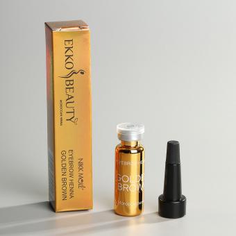 EkkoBeauty Хна для бровей GOLDEN BROWN, 5 г