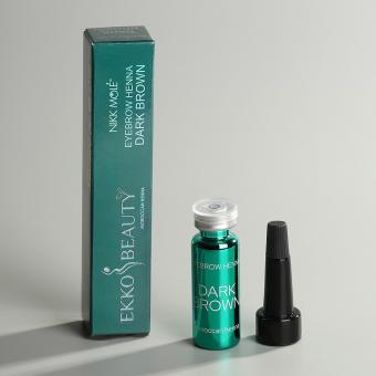 EkkoBeauty Henna für Augenbrauen DARK BROWN, 5 g