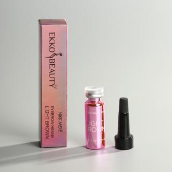 EkkoBeauty Хна для бровей LIGHT BROWN, 10 г