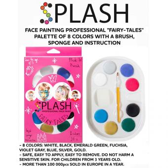 SPLASH Professionelles Kinderschmink-Set „Märchen“ 8 Farben. 26 g