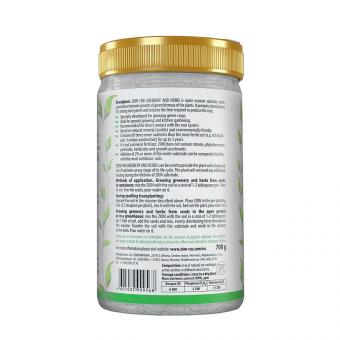 ZION Ionisches Substrat für den Anbau von Gemüsekräutern (grünen Kulturen), 700 g