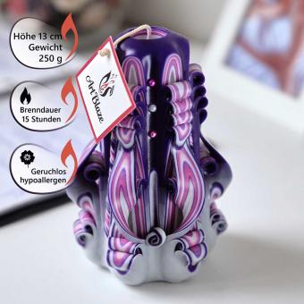 Art Blaze candle "Purple sunset", 13 cm