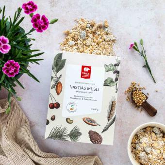 "Настины Мюсли" из пророщенных злаков с клюквой и кедровыми орешками, 400 г