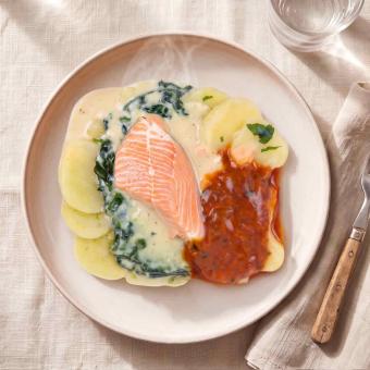 BARIN in 5 Minuten fertig Toskanischer Lachs mit ofengerösteten Rosmarin-Zitronen-Kartoffeln, 340 g