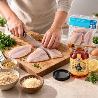 Seacon Tilapia-Filets – zartes Fischfilet, roh, hautfrei (TK, 800 g)