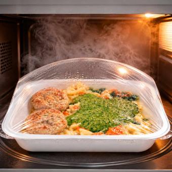 BARIN 5 Minuten Farfalle mit Ofenkürbis, Pesto und Hähnchenfrikadellen, 300 g