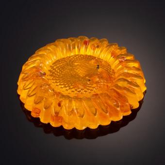 Натуральное мыло "Подсолнух" с янтарным маслом и кусочками янтаря