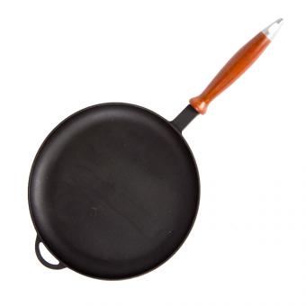 Syton Crepespfanne aus Gusseisen Blinnica mit Holzgriff