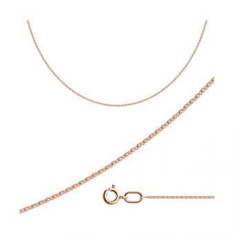 Sokolov Set: anchor chain + cross pendant in gold plated 925 silver with cubic zirconia