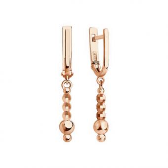 Sokolov Ohrhänger aus 585 Rotgold