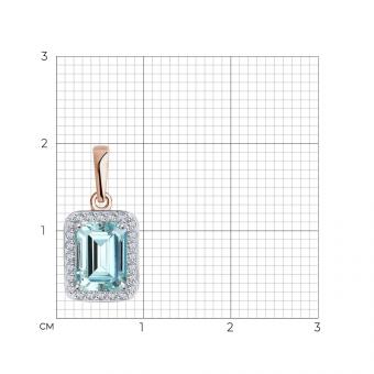 Sokolov Подвеска из золота 585 пробы с фианитами Swarovski