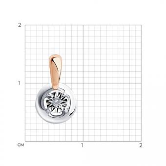 Sokolov Anhänger aus 585 Rot-/Weißgold mit Brillant