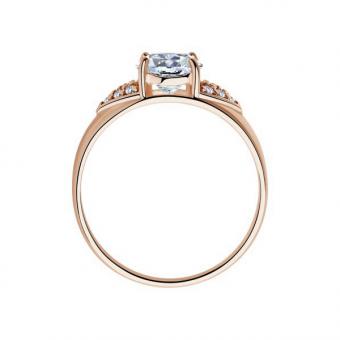 Sokolov Женское кольцо из позолоченного серебра 925 пробы с фианитами