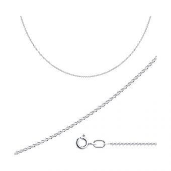 Sokolov Set: Silver 925 Cross Pendant with Zirconia + 925 Silver Anchor Chain