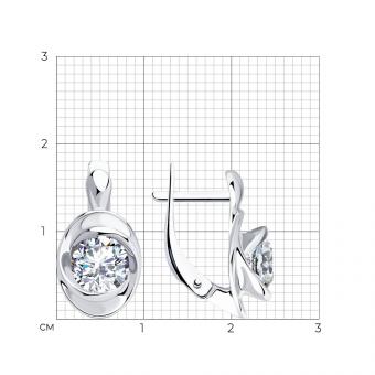 Sokolov Ohrringe aus 925 Silber mit Zirkonia