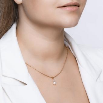 Sokolov Подвеска из красного золота 585 пробы с жемчугом