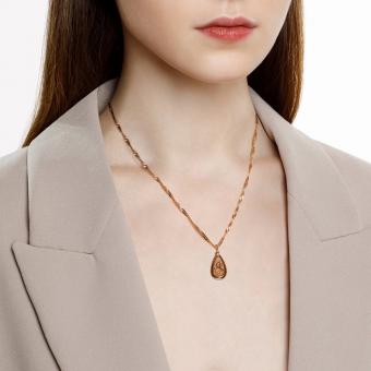 Sokolov Икона-подвеска из красного золота 585 пробы с эмалью и лазерной обработкой