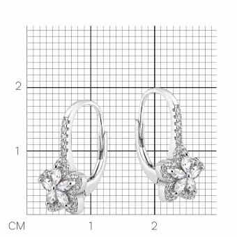 Schmuckset aus 925 Silber: sternförmige Ohrringe & Anhänger mit Zirkonia