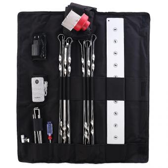 RAMBO Grillaufsatz 3.0 mit Geschwindigkeitsregulierung + Powerbank + 12 Spieße