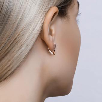 Sokolov Ohrringe vergoldet aus 925 Silber mit Brillanten