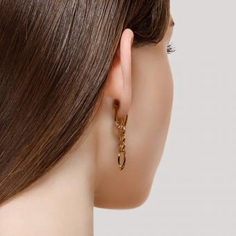 Sokolov Ohrhänger vergoldet aus 925 Silber