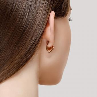 Серьги из позолоченного серебра 925 пробы