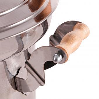 B-Ware Samowar, Edelstahl 1,2 mm, mit Schornstein, 5 L