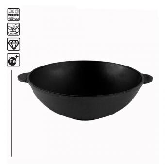 BriZoll Wok aus hochwertigem Gusseisen