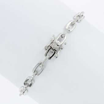 Reizendes Armband, Silber 925, mit Zirkonia, Breite ca. 5 mm, Länge ca. 18,5 cm